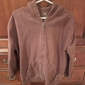 GAP Brown Zip-Up Hoodie